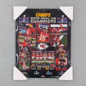 Super Bowl LVIII 2024 Kansas City Chiefs - Champions 16x20" Poster-Plaque *NEW*